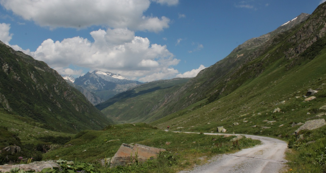 Fahrstrasse im Unteralptal Fahrstrasse im Unteralptal