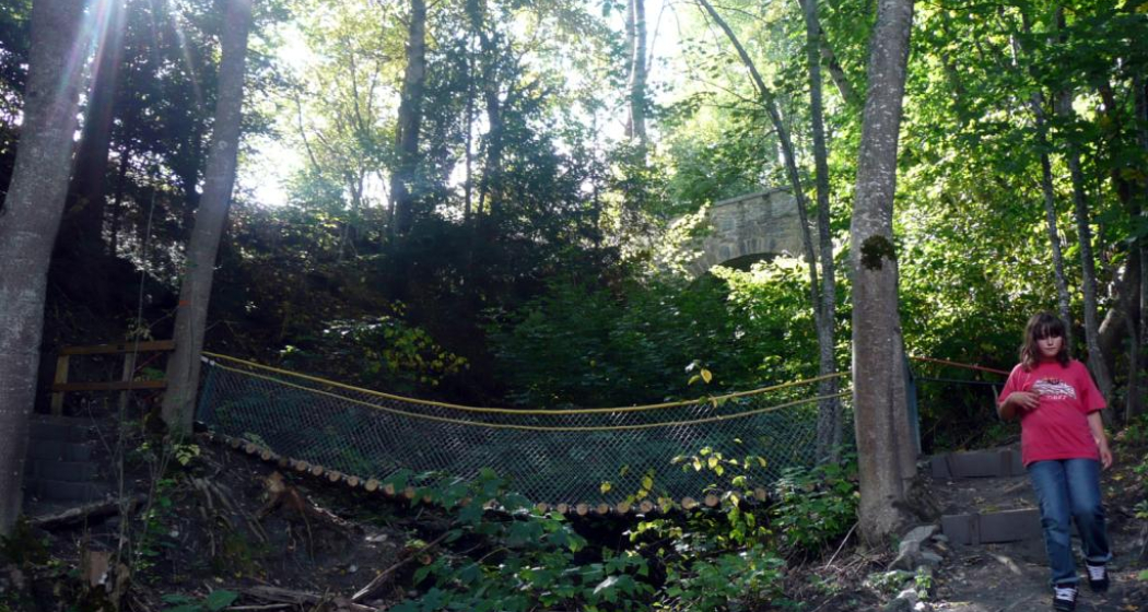 Kleine Brücke beim Themenpfad Kleine Brücke beim Themenpfad