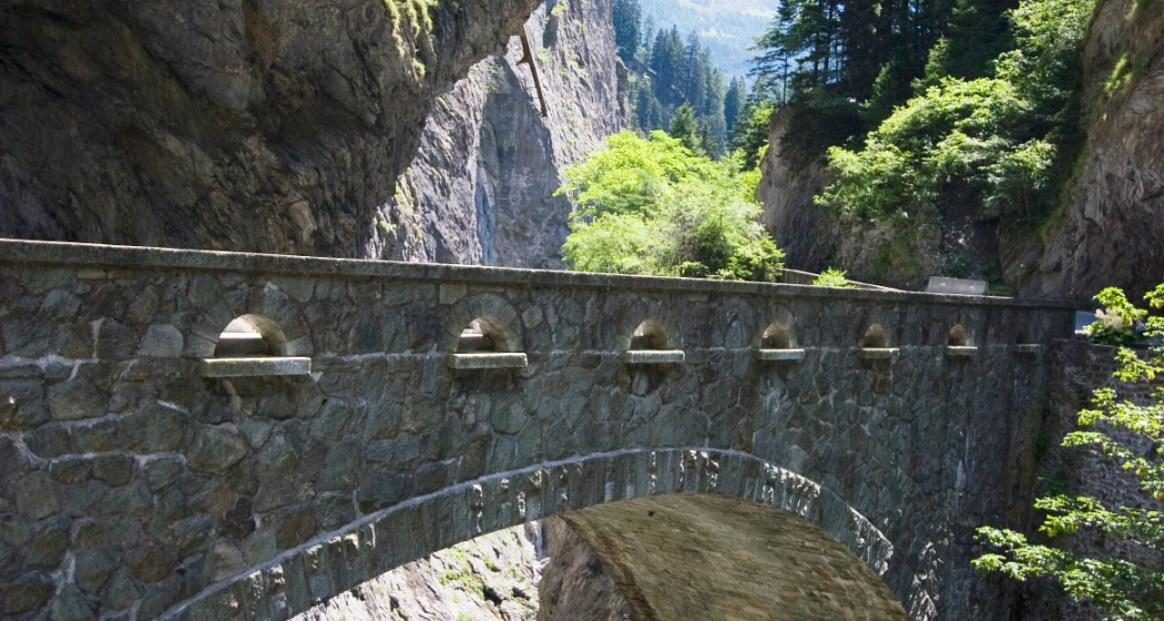 Wildener Brücke in der Viamala-Schlucht Wildener Brücke in der Viamala-Schlucht