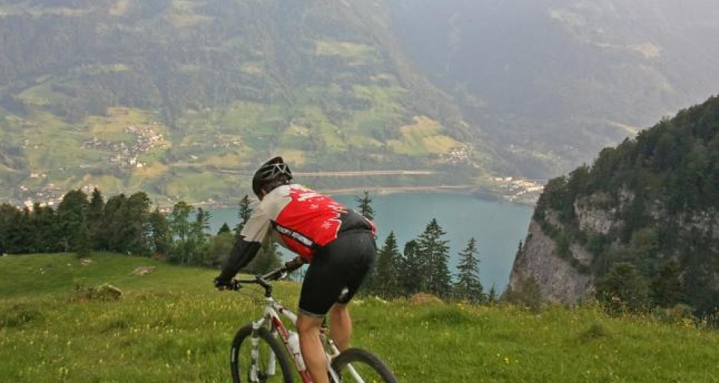 Tiefblick ab Alp Schwaldis Tiefblick ab Alp Schwaldis