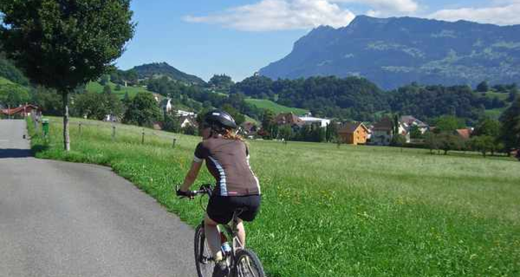 Nach der ersten Abfahrt vor Azmoos Nach der ersten Abfahrt vor Azmoos