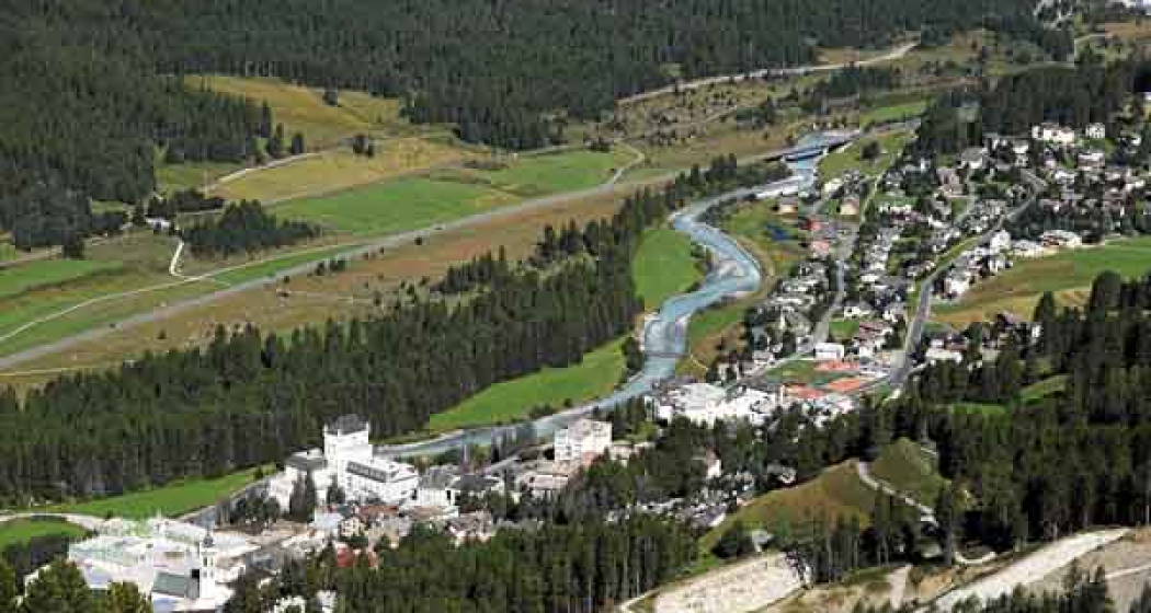 Blick auf Pontresina Blick auf Pontresina