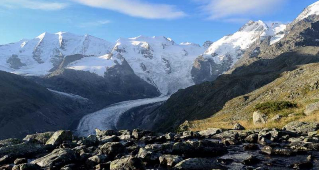 Sicht auf den Piz Palü Sicht auf den Piz Palü