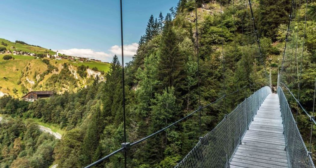 Hängebrücke Val da Silgin Hängebrücke Val da Silgin