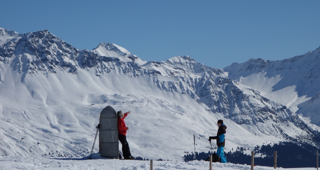 Beim Dreibündenstein, Blick Richtung Lenzerheide Beim Dreibündenstein, Blick Richtung Lenzerheide