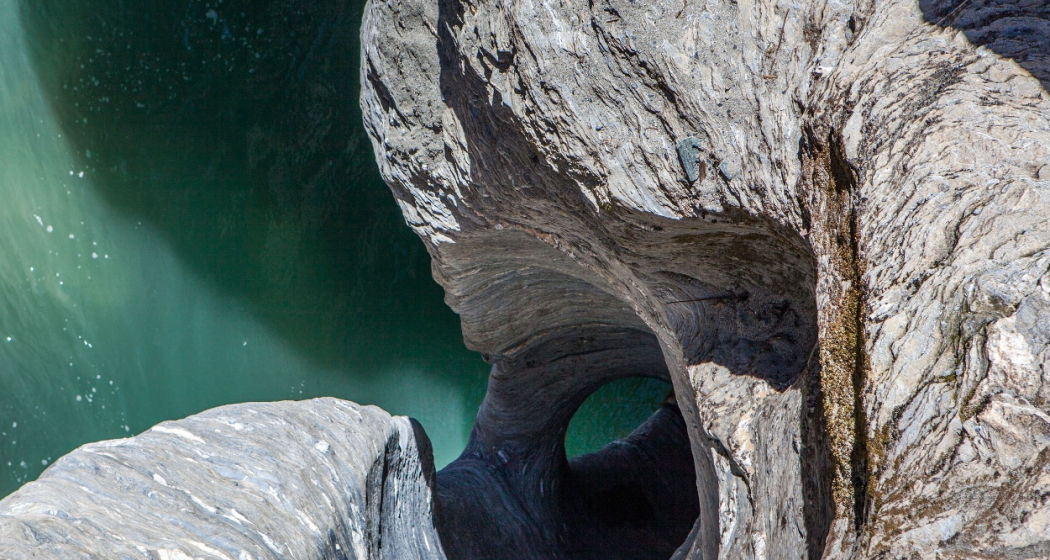 Strudelkopf in der Viamala-Schlucht Strudelkopf in der Viamala-Schlucht