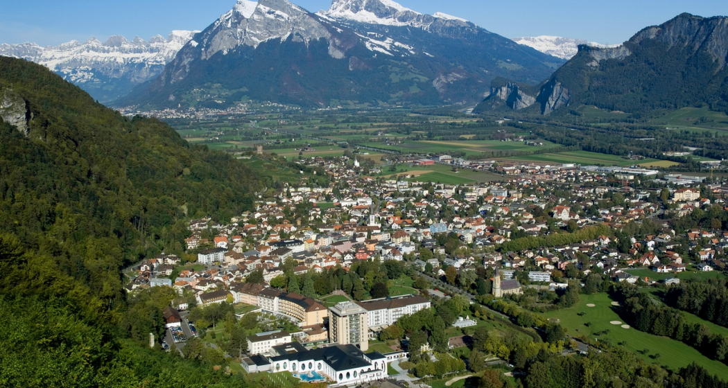 Bad Ragaz im Sommer