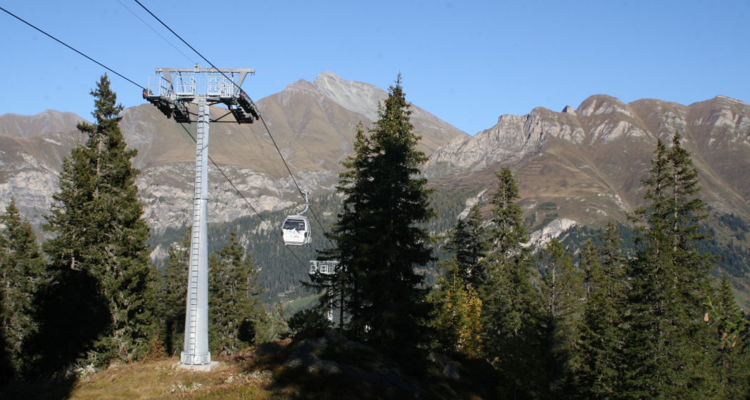 Gondelbahn Vals: Foto: A. Vieli