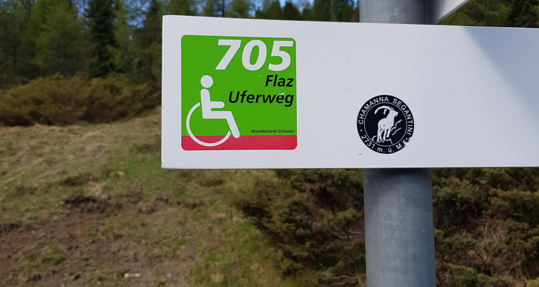 Die Wegweiser für Barrierefreie Wanderwege Die Wegweiser für Barrierefreie Wanderwege