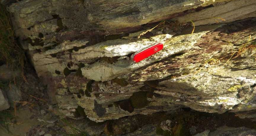 Sandstein auf der Baseggla