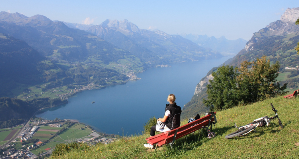 Einmalige Aussicht von der Alp Lüsis Einmalige Aussicht von der Alp Lüsis