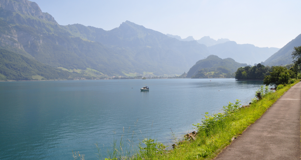 Blick in Richtung Walenstadt Blick in Richtung Walenstadt