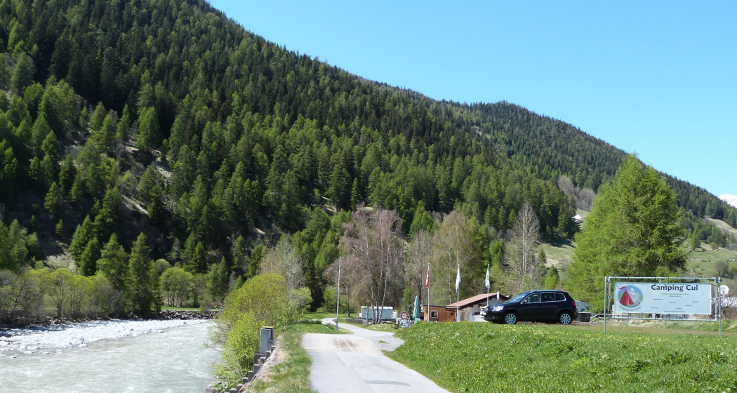 Camping Cul Zernez Zufahrt Camping Cul Zernez Zufahrt