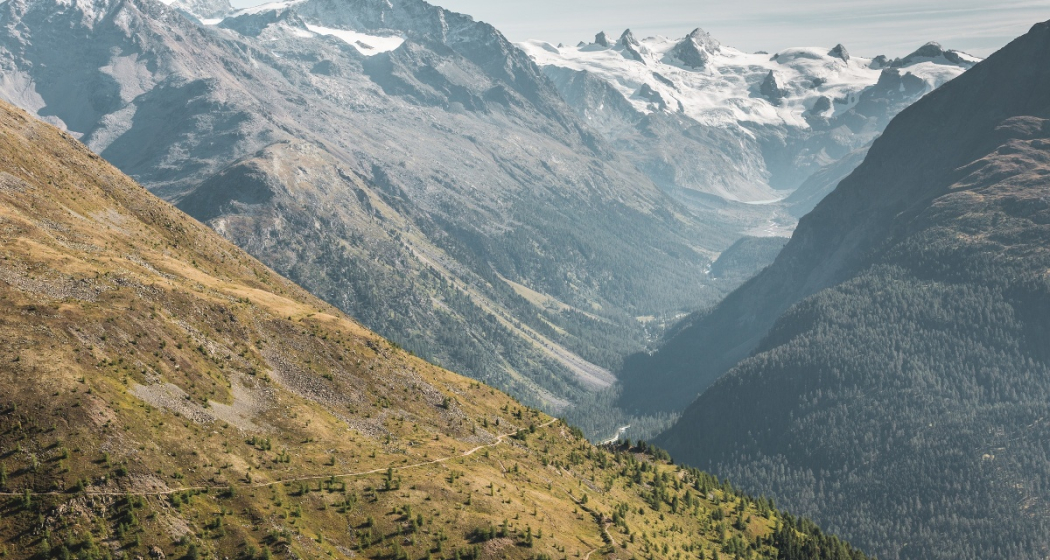Aussicht ins Val Roseg Aussicht ins Val Roseg