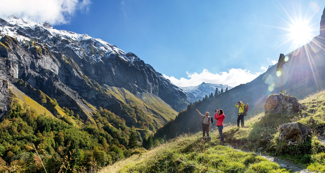 Auf der ViaGeoalpina von Weisstannen nach Elm Auf der ViaGeoalpina von Weisstannen nach Elm