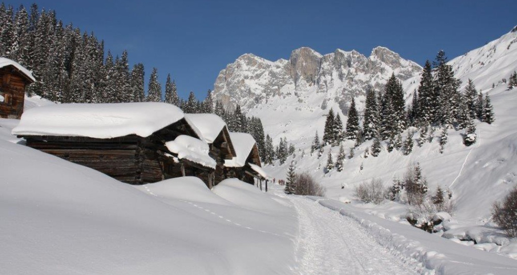 Winterwanderweg nach Partnun