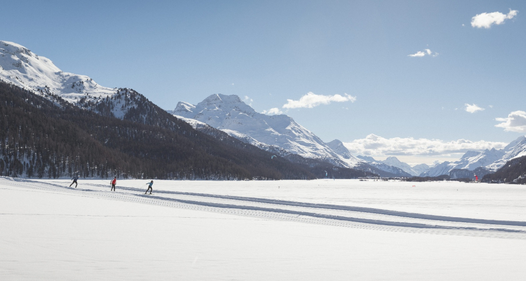Engadiner Seenplatte mit Blick nach Maloja Engadiner Seenplatte mit Blick nach Maloja