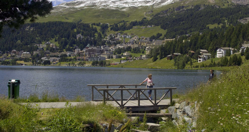 Blick auf St. Moritz Blick auf St. Moritz