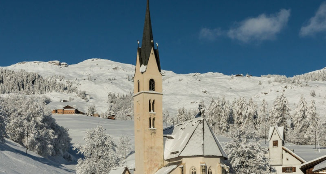 Winter, Kirche Nossadunna Winter, Kirche Nossadunna
