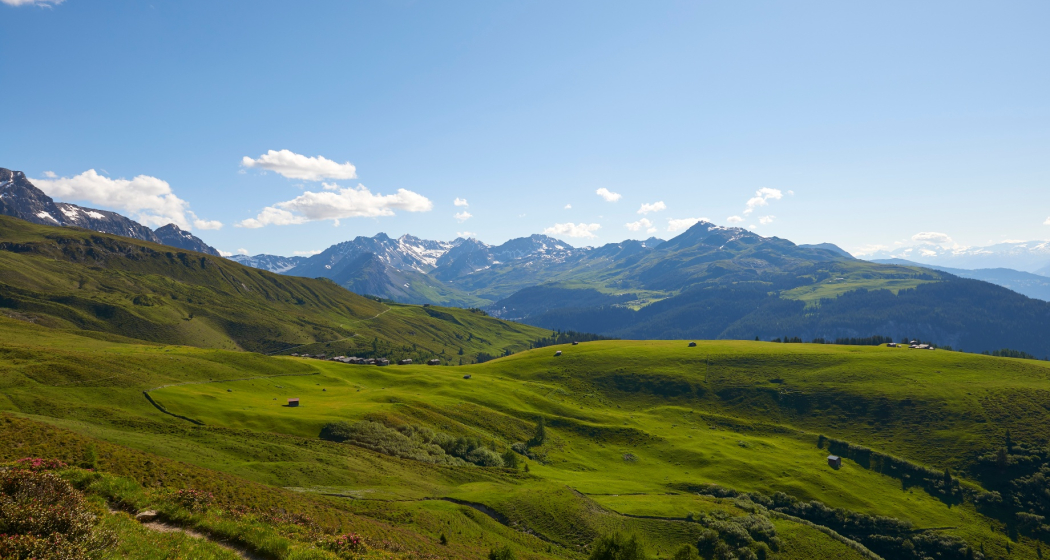 Aussicht von Medergen nach Arosa Aussicht von Medergen nach Arosa