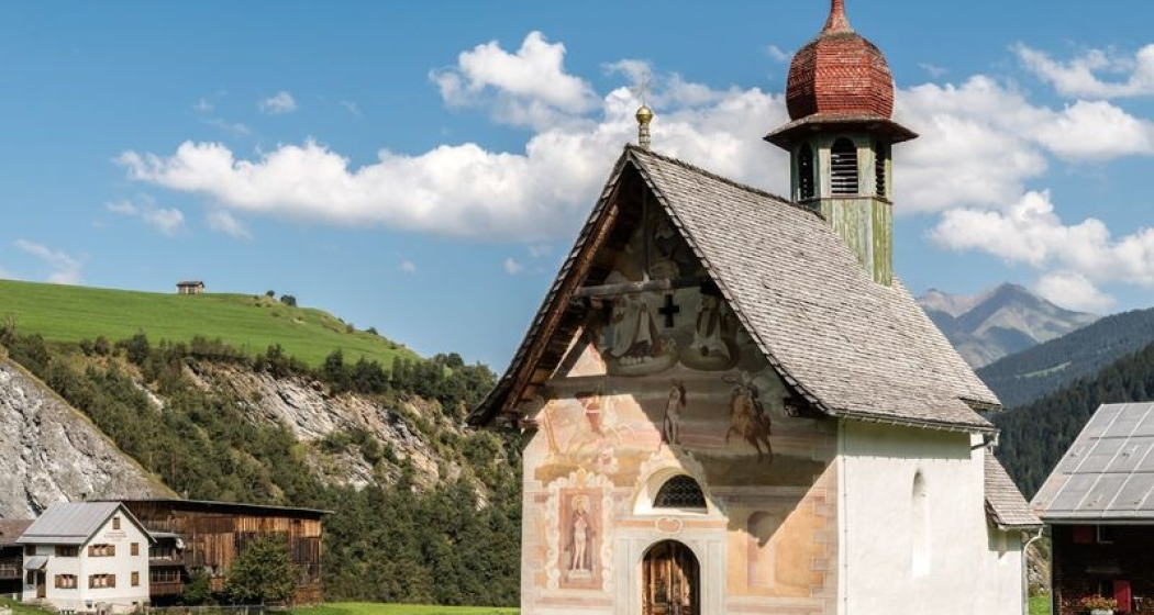 Kapelle Sogn Bistgaun Aussenansicht Kapelle Sogn Bistgaun Aussenansicht