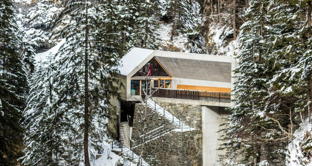 Besucherzentrum Viamala im Winter Besucherzentrum Viamala im Winter