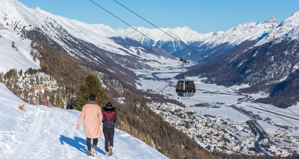 Winterwandern auf Corviglia Winterwandern auf Corviglia