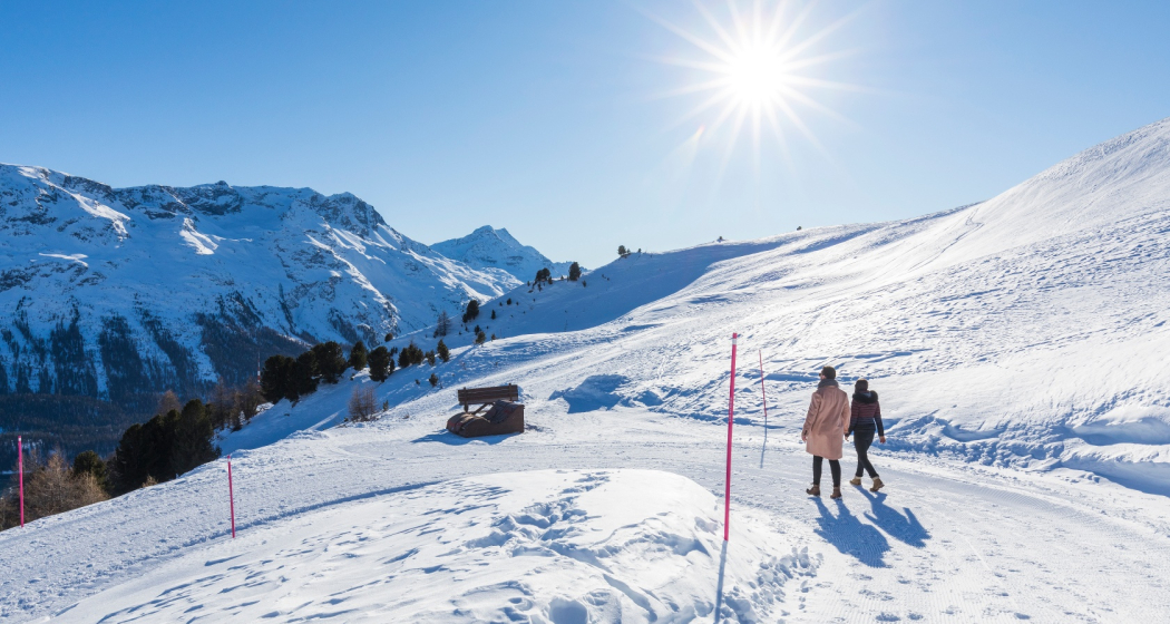 Winterwandern auf Corviglia Winterwandern auf Corviglia