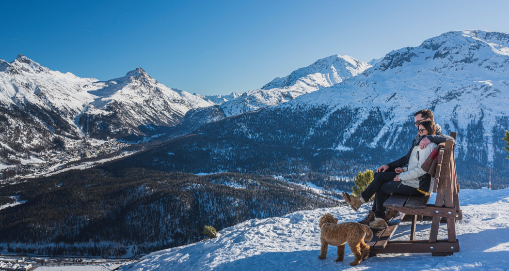 Winterwandern auf Corviglia Winterwandern auf Corviglia