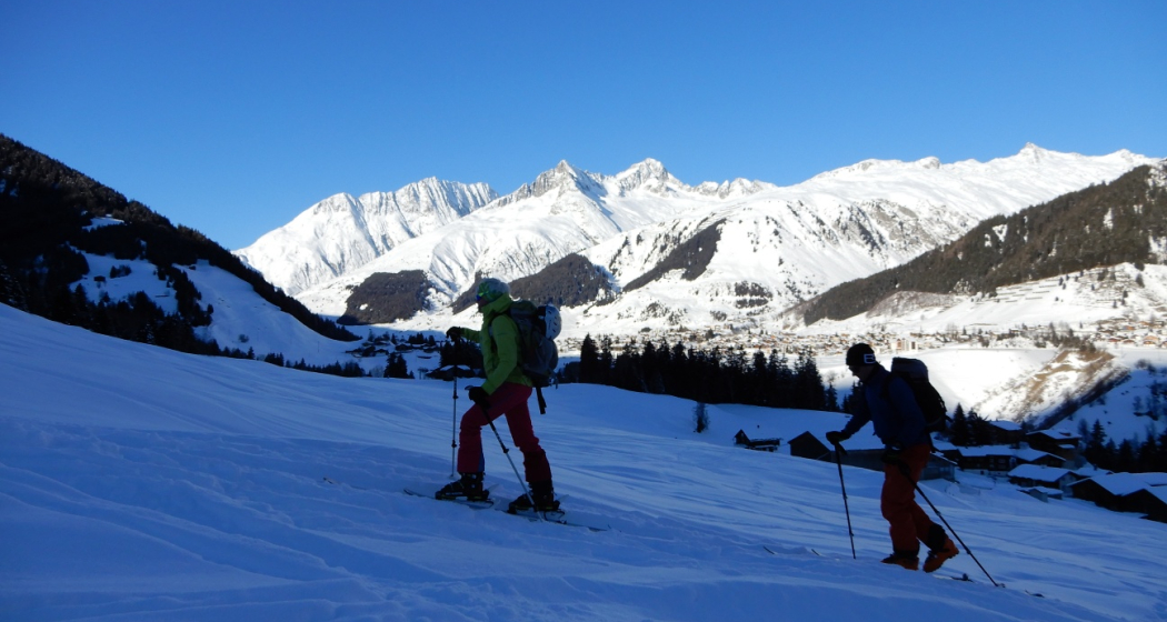 Auf den ersten Metern bei Cavorgia Auf den ersten Metern bei Cavorgia