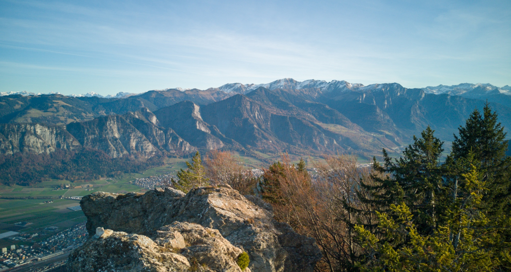 Ausblick vom Pizalun Ausblick vom Pizalun