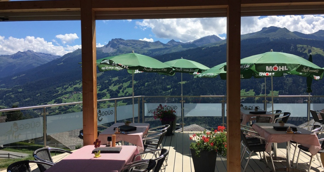 Aussicht von der Terrasse Restaurant Güggelstein Aussicht von der Terrasse Restaurant Güggelstein