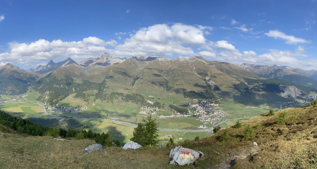 Aussicht runter auf die Dörfer der Plaiv Aussicht runter auf die Dörfer der Plaiv