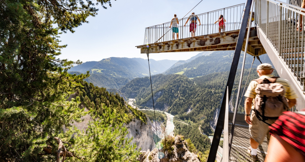 Il Spir Aussichtsplattform Rheinschlucht Il Spir Aussichtsplattform Rheinschlucht