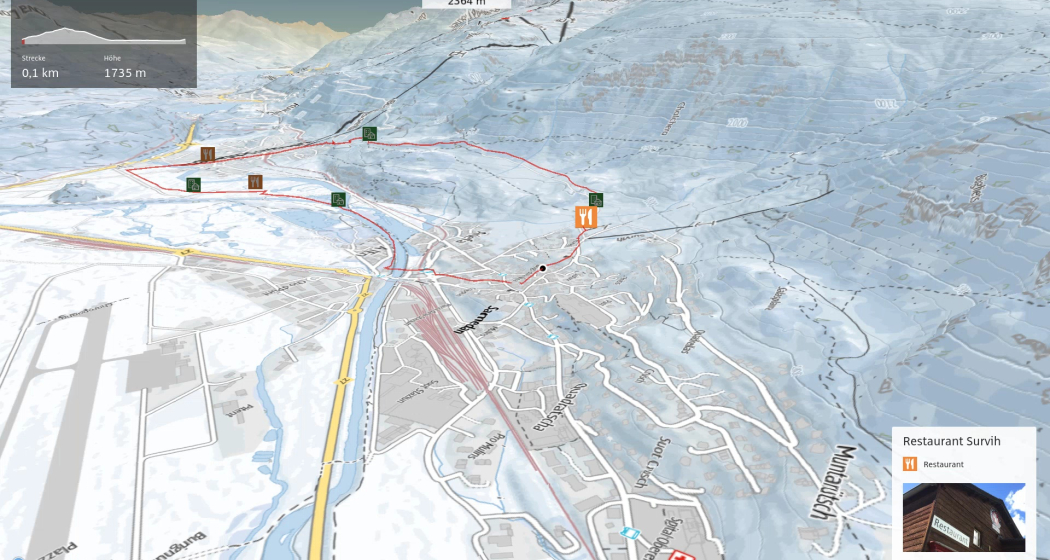 Winterwanderung in Engadin St. Moritz: Herzregion: Samedan – Celerina – Samedan Winterwanderung in Engadin St. Moritz: Herzregion: Samedan – Celerina – Samedan