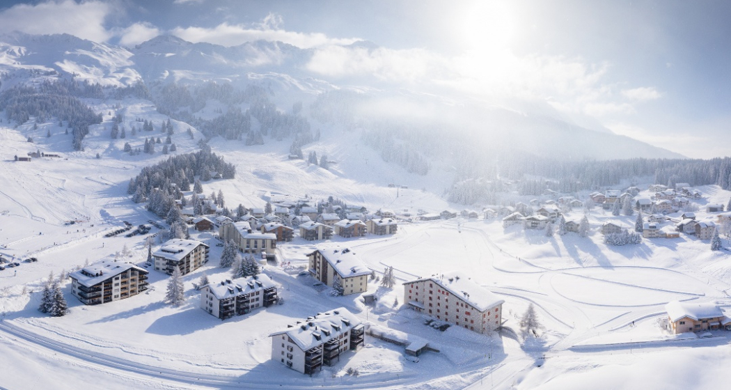 Blick auf Triangel Parpan Blick auf Triangel Parpan