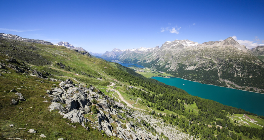 Aussicht auf den Silvaplanersee Aussicht auf den Silvaplanersee