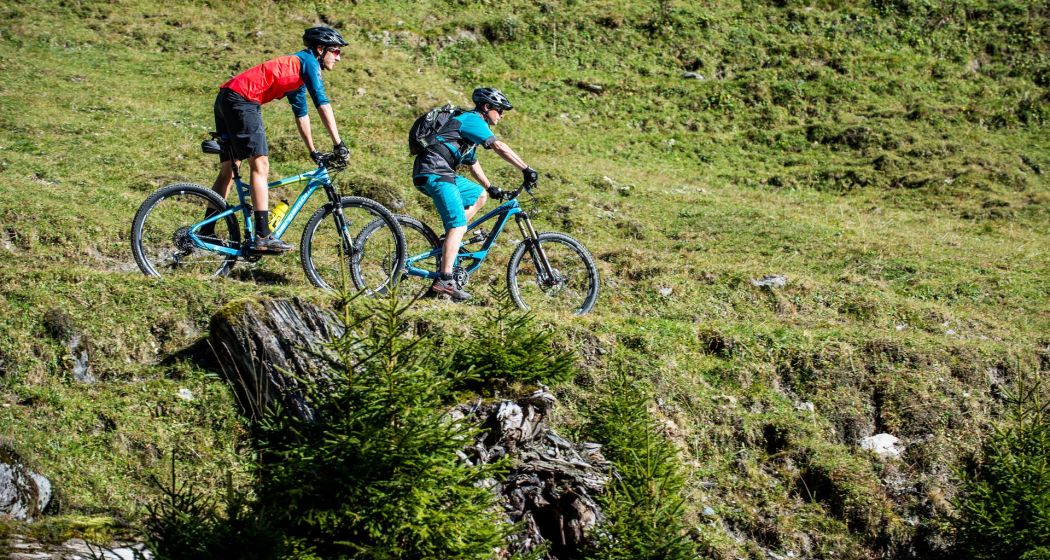 Einfache Singletrails triffst du auf dieser Tour an. Einfache Singletrails triffst du auf dieser Tour an.