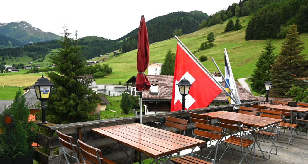 Die Terrasse ist geöffnet