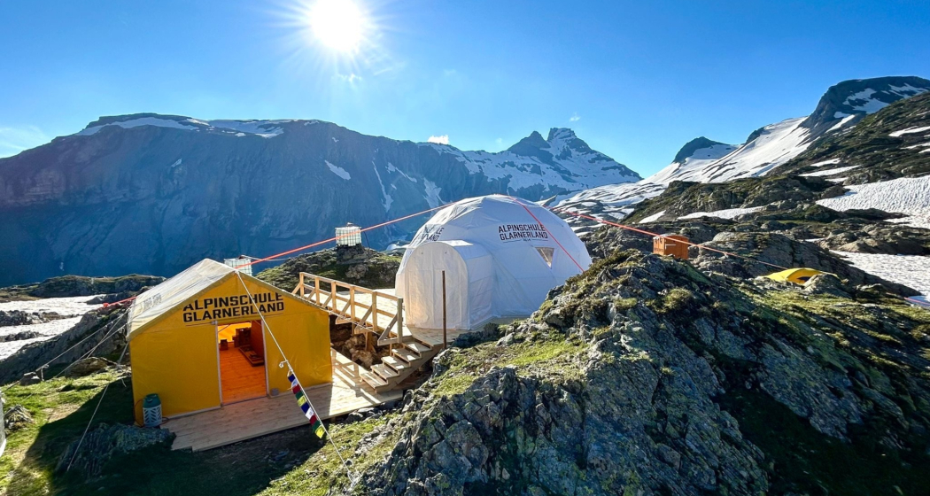 Basecamp auf dem Panixerpass. Basecamp auf dem Panixerpass.