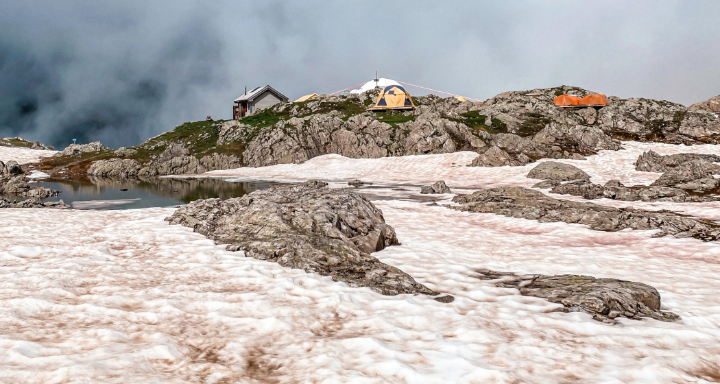 Basecamp auf dem Panixerpass. Basecamp auf dem Panixerpass.