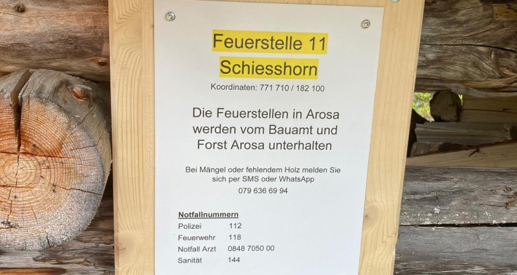 Holzhütte Info Feuerstelle Schiesshorn Holzhütte Info Feuerstelle Schiesshorn