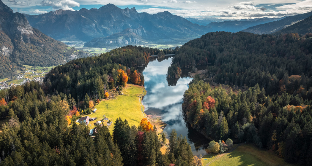 Chapfensee von oben Chapfensee von oben
