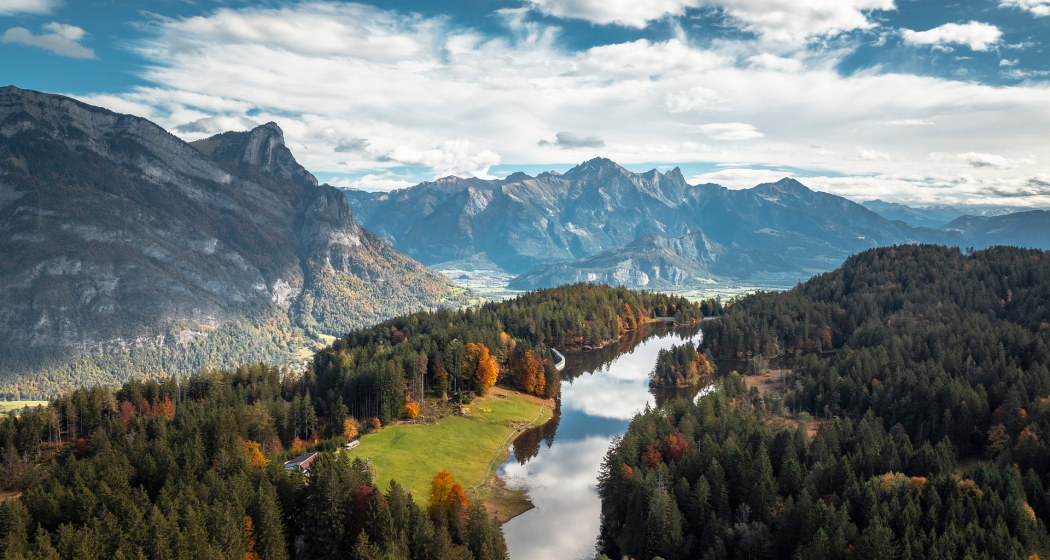 Chapfensee Drohnenaufnahme Chapfensee Drohnenaufnahme