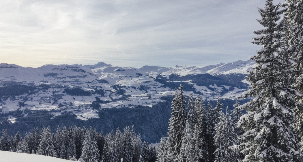 Sicht in Richtung Obersaxen Sicht in Richtung Obersaxen