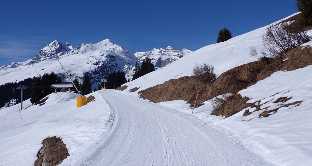 Immer dabei: Das Panorama von Brigels