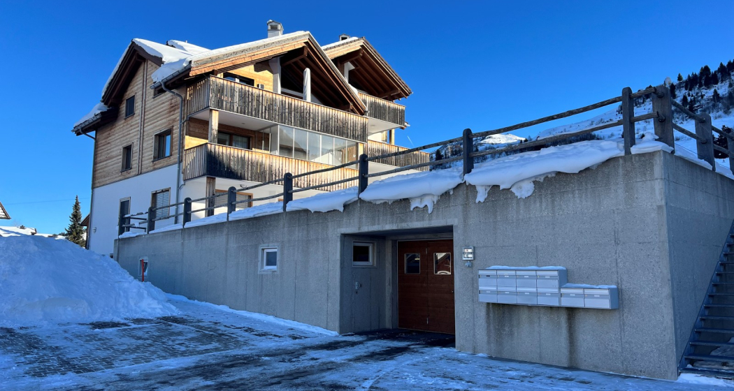 Ferienwohnung Hirtegga 2 - Aussenansicht Winter