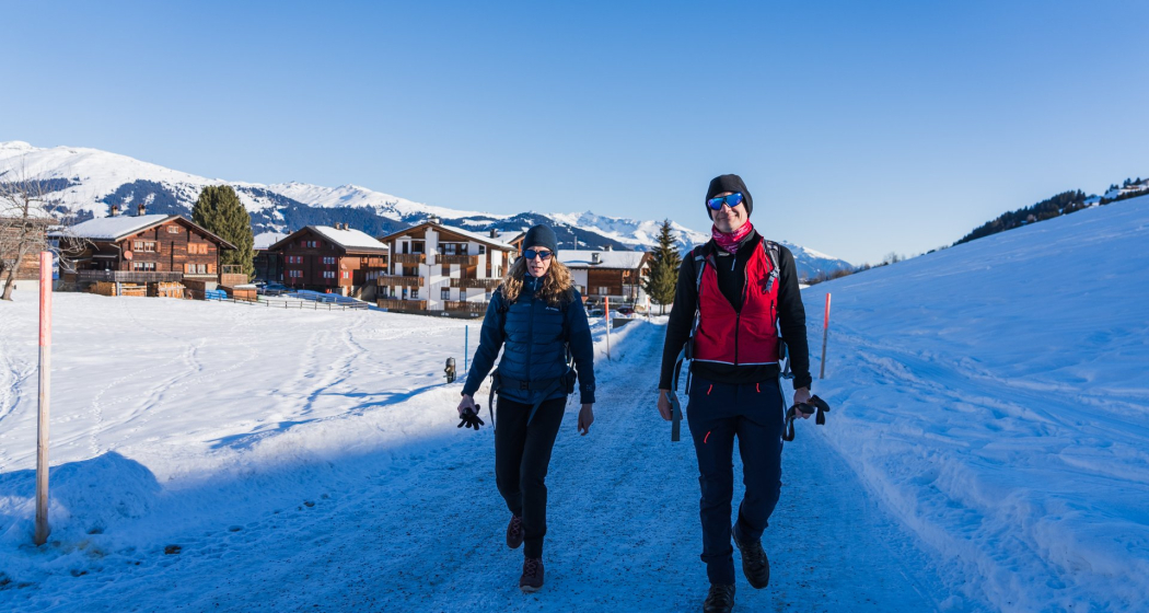 In Obersaxen Misanenga kurz nach dem ersten Anstieg ab Meierhof