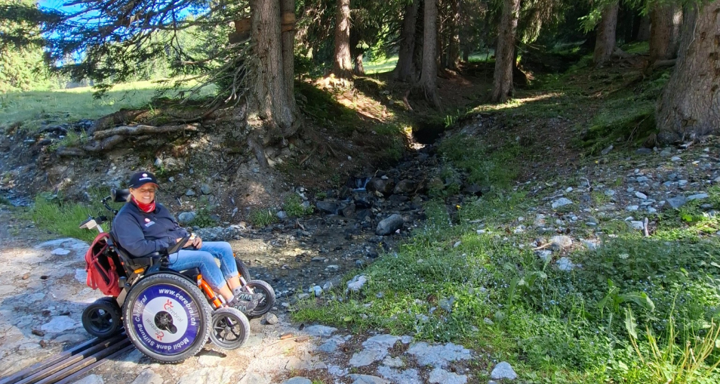 Der JST Mountain Drive kann kleine Hindernisse wie Bodenwellen, Wasserabläufe und Kopfsteinpflaster überwinden. Der JST Mountain Drive kann kleine Hindernisse wie Bodenwellen, Wasserabläufe und Kopfsteinpflaster überwinden.