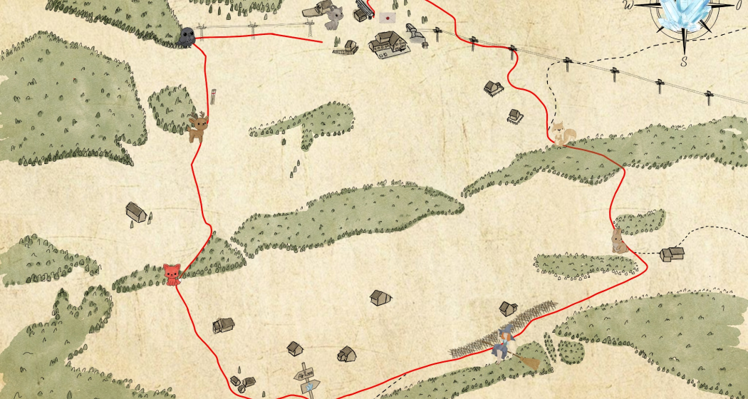 Schatzkarte "Die Suche nach den Bergkristallen" auf Grüsch Danusa